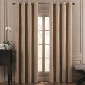 REGENT COURT  Hayden Room Darkening Textured Weaved Window Curtain Panel